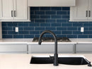Midnight 4x12 glass wall tile  msi collection SMOT-GL-T-MID412 room shot kitchen view