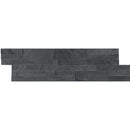Midnight ash veneer peel and stick 6X22 honed slate wall tile SMOT-PNS-VNR-MA6MM product shot multiple tiles close up view