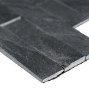 Midnight ash veneer peel and stick 6X22 honed slate wall tile SMOT-PNS-VNR-MA6MM product shot profile view