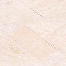 Miletos Ivory Travertine Pattern Tumbled Pavers - Full Truckload product shot angle view