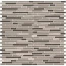 Modello grigio interlocking 12X12 glass stone mesh mounted mosaic tile SMOT-SGLSIL-MODGRI6MM product shot multiple tiles top view