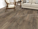 SPC Vinyl Rigid Core 7" Width 60" RL, 8mm Thick, 2mm IXPE Monroe Steel, Galea Floors - Mazzia Collection living room view 3