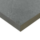 Montauk black 24"x48" matte porcelain paver floor tile LPAVNMONBLA2448 product shot profile view