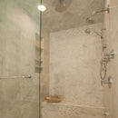 Cararra Honed 12"x12" Marble Tile room shot bathroom view 3