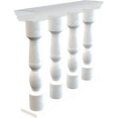 Mugla White marble balustrade polished MEGBC04 angle view