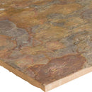 Multi classic 16 in x 16 in gauged slate floor and wall tile SMCLAS1616G-C product shot tile profile view