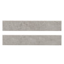 Ansello Grey Bullnose 3"x18" Glazed Porcelain Wall Tile - MSI Collection product shot multi tile view