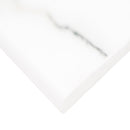 Aria Bianco Bullnose 3"x18" Polished Porcelain Wall Tile - MSI Collection product shot edge view