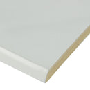 Aria Ice Bullnose 3"x18" Polished Porcelain Wall Tile - MSI Collection product shot edge view