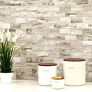 Berniini Camo 12"x12" Polished Porcelain Mesh-Mounted Mosaic Tile product shot bathroom table view 2