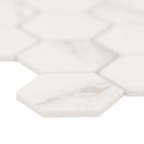 Brighton Grey 12"x12" Hexagon Matte Porcelain Mosaic Floor and Wall Tile - MSI Collection edge view