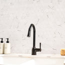 Brighton Grey 12"x12" Hexagon Matte Porcelain Mosaic Floor and Wall Tile - MSI Collection bath sink view