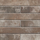 Brickstone Rustique Red 2"x18" Matte Porcelain Floor and Wall Tile - MSI Collection closeup view 3