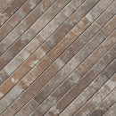 Brickstone Rustique Red 2"x18" Matte Porcelain Floor and Wall Tile - MSI Collection angle view