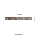 Brickstone Rustique Red 2"x18" Matte Porcelain Floor and Wall Tile - MSI Collection measurement view