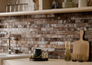Brickstone Rustique Red 2"x18" Matte Porcelain Floor and Wall Tile - MSI Collection kitchen view