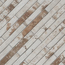 Brickstone Rustique White 2"x18" Matte Porcelain Floor and Wall Tile - MSI Collection angel view