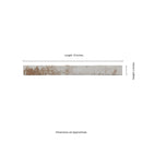 Brickstone Rustique White 2"x18" Matte Porcelain Floor and Wall Tile - MSI Collection measurement view