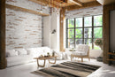 Brickstone Rustique White 2"x18" Matte Porcelain Floor and Wall Tile - MSI Collection living room view