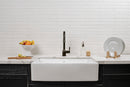 Brickstone White 2"x18" Matte Porcelain Floor and Wall Tile - MSI Collection sink view 3