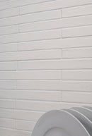 Brickstone White 2"x18" Matte Porcelain Floor and Wall Tile - MSI Collection kitchen view 4