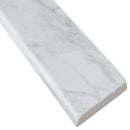 Carrara Bullnose 3"x18" Matte Porcelain Wall Tile - MSI Collection product shot edge view 2