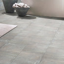 Cemento Napoli 12"x24" Matte Porcelain Floor and Wall Tile room shot bathroom view 2