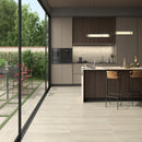 Cordova Avorio 24"x48" Matte Porcelain Floor & Wall Tile - MSI Collection kitchen + outdoor view