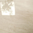 Beige textured fabric with a square cutout