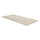 Beige rectangular rug on a white background