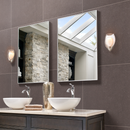 Dimensions Concrete Matte Porcelain Floor and Wall Tile - MSI Collection product shot bath view 2