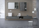 Dimensions Concrete Matte Porcelain Floor and Wall Tile - MSI Collection product shot living room view