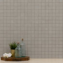 Dimensions Glacier 12"x12" Matte Porcelain Mesh-Mounted Mosaic Tile room shot bathroom view