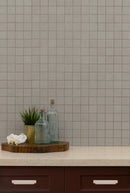 Dimensions Glacier 12"x12" Matte Porcelain Mesh-Mounted Mosaic Tile room shot bathroom view 4