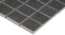 Dimensions Graphite 12"x12" Matte Porcelain Mesh-Mounted Mosaic Tile product shot profile view 2