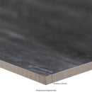 Durban Anthracite 12"x24" Polished Porcelain Floor and Wall Tile - MSI Collection measurement view 2
