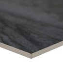 Durban Anthracite 24"x48" Polished Porcelain Floor And Wall Tile - MSI Collection edge view