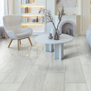 Durban Gray 12"x24" Polished Porcelain Floor and Wall Tile - MSI Collection living room view
