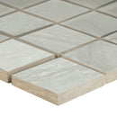 Durban Grey 2"x2" Matte Mosaic Porcelain Floor and Wall Tile - MSI Collection bathroom profile view
