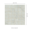 Durban Grey 2"x2" Matte Mosaic Porcelain Floor and Wall Tile - MSI Collection bathroom measurement view