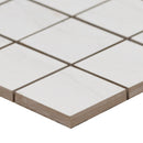 Durban White 12"x12" Matte Porcelain Mosaic Tile product shot profile view