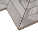 Eden Bardiglio 12"x15" Matte Chevron Porcelain Mosaic Tile product shot profile view 2
