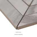 Eden Bardiglio 12"x15" Matte Chevron Porcelain Mosaic Tile product shot profile view 3