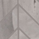 Eden Bardiglio 12"x15" Matte Chevron Porcelain Mosaic Tile product shot wall view 2