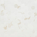 Eden Calcatta 12"x12" Hexagon 2" Matte Porcelain Mosaic Tile product shot wall view