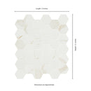 Eden Calcatta 12"x12" Hexagon 2" Matte Porcelain Mosaic Tile product shot profile  view 2
