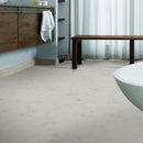 Eden Calcatta 12"x12" Hexagon 3" Matte Porcelain Mosaic Tile room shot bathroom view 2