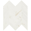 Eden Calcatta 12"x15" Chevron pattern Matte Porcelain Mosaic Tile product shot profile  view