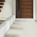 Eden Calcatta 12"x15" Chevron pattern Matte Porcelain Mosaic Tile room shot door view