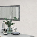 Eden Dolomite 12"x12" Matte 3" Hexagon Porcelain Mosaic Tile room shot living room television view 2